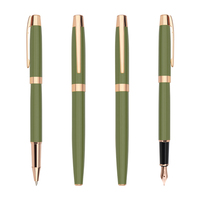 Rouleau en métal de couleur Macaroon Morandi sur mesure/stylo plume Logo personnalisé et couleur Pantone