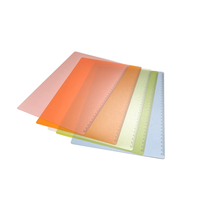 Couverture de carnet à anneaux rechargeable en plastique PP personnalisée pour protège-documents A4