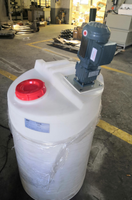QILEE - Agitateur résistant à la corrosion pour le traitement des eaux usées - Petit réservoir de dosage chimique - Système d'agitation liquide haute efficacité