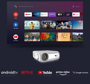 Proyector LCD con Google TV, el Primer del Mundo en 2025, con Certificación <span class=keywords><strong>Mecool</strong></span> <span class=keywords><strong>KP1</strong></span>, 700 Lúmenes, Enfoque Manual, Categoría de Producto de Alta Gama - Product Image 2