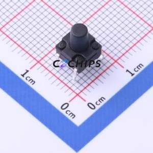 TS-KG10G-BB85F Tactile Switch Through hole Component (THT) Switch Single Pole Single Throw Round Button 2.5N Through Hole - Product Image 1