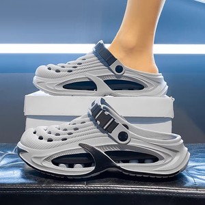 Chaussons pour hommes, style sportif, légers, antidérapants, en EVA solide, pour l'été, avec bout antidérapant, chaussons de couple, semelle épaisse, pour usage extérieur - Product Image 2