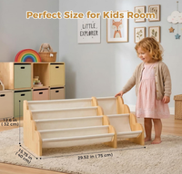 Meilleures ventes : Bibliothèque Montessori 2-en-1 pour tout-petits, étagère à livres pour enfants orientée vers l'avant avec bac de rangement pour jouets, idéale pour chambre d'enfant, salle de jeux, chambre à coucher