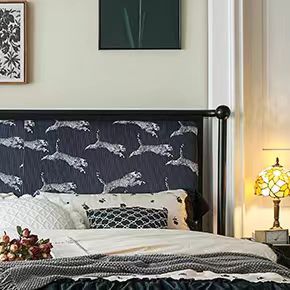 Lit souple au design moderne Cadre en bois pour salon luxueux Lit <span class=keywords><strong>queen</strong></span> et double en bois massif Lit confortable pour dormir dans un hôtel - Product Image 5