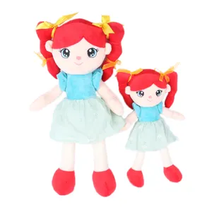 Hot Sale Custom Adorable Kawii Fashion Stuffed Plush Girl Doll Plush Cloth Rag Doll For Girl Gift