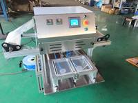 Machine de cachetage d'emballage de plateau alimentaire