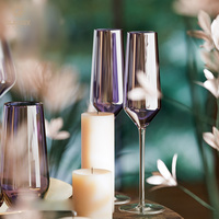 Gobelet en verre à vin rouge de couleur violette en cristal sans plomb verre à vin personnalisé verre à champagne tasse à boire