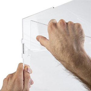 Nhà máy tùy chỉnh PMMA acrylic Rack hiển thị 15x15 đóng mở rõ ràng tổ chức đứng Kệ hiển thị trường hợp truy cập bán lẻ hiển thị - Product Image 4