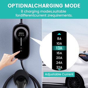 เครื่องชาร์จรถยนต์ไฟฟ้าแบบพกพา 7KW Type 2 GBT 32A พร้อมระบบป้องกันความร้อนเกิน สายเคเบิล TPU สำหรับรถยนต์ไฟฟ้า - Product Image 2