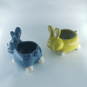 <span class=keywords><strong>Pot</strong></span> de fleur en céramique émaillée Calunce <span class=keywords><strong>Pot</strong></span> de fleur en forme d'animal mignon <span class=keywords><strong>Pot</strong></span> de fleur Lama décoratif - Product Image 4