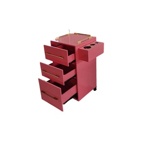 Nouveau Chariot de Salon en Bois Massif 2026 avec Rangement à 3 Niveaux, Chariot à Outils de Coiffure Moderne, Roues Universelles Silencieuses - Product Image 4