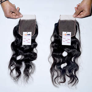 Extensions de cheveux humains de temple indien de qualité supérieure, transparentes, pré-épilées, avec frontale en dentelle HD et closure en dentelle HD suisse 13x6 4x4, pour revendeurs - Product Image 6