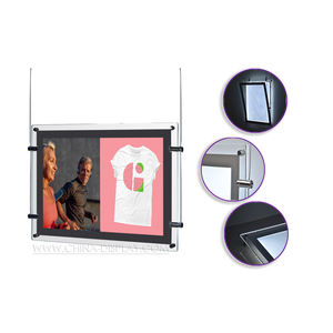 Escaparate de agente inmobiliario colgante de techo/tablero de <span class=keywords><strong>menú</strong></span> de escritorio foto Led Pantalla de ventana caja de luz de cristal para publicidad - Product Image 3