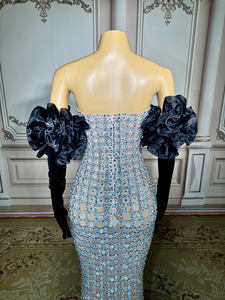 Novance y4947 בגדי אופנה יהלומים יוקרה תחפושת הריון עם שמלות ערב שמלות ערב - Product Image 6