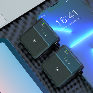 Microfono Lavalier Wireless <span class=keywords><strong>Bluetooth</strong></span> 2.4G SX9 per Smartphone con Custodia di Ricarica per Registrazione Video - Product Image 6