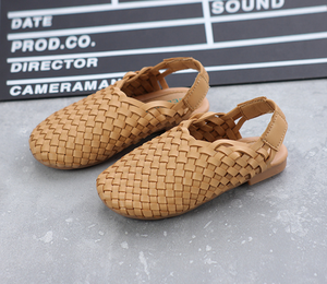 Nuevas Sandalias de Verano para Niños y Niñas, Sandalias de Cuero Tejidas a Mano - Product Image 3