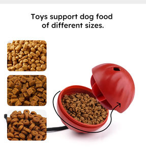 Nuovo 2025 Palla Dispensatrice di Cibo 3-in-1 per Animali Domestici - Gioco Puzzle Resistente e Masticabile per Cani e Gatti - Product Image 4