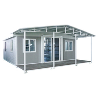Auvent extensible imperméable modulaire mobile préfabriqué bureau cabine conteneur maisons