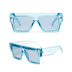 2020 Mode Plat Top Lunettes De Soleil Carré Surdimensionné Lunettes De Soleil <span class=keywords><strong>UV400</strong></span> Designer lunettes de soleil - Product Image 6