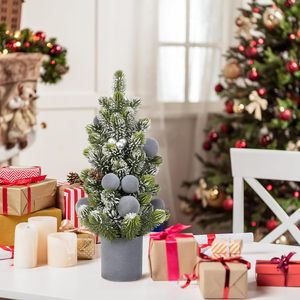 Piccolo Albero <span class=keywords><strong>di</strong></span> <span class=keywords><strong>Natale</strong></span>, Albero Artificiale da Tavolo con Palline <span class=keywords><strong>di</strong></span> Velluto e Bacche da 13 Pollici, Decorazioni Natalizie per Casa, Feste e Ringraziamenti - Product Image 5