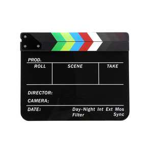 Clapboard en acrylique personnalisé effaçable à sec pour équipement de cinéma et télévision, marqueur d'<span class=keywords><strong>action</strong></span> - Product Image 4