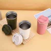 380ml 경량 이중벽 스테인리스 친환경 맞춤 색상 선물컵 차량용 텀블러 비즈니스 사무실 보온 머그 진공컵