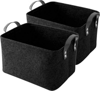 Panier de rangement en feutre pliable et écologique pour vêtements, jouets et articles divers, idéal pour la maison