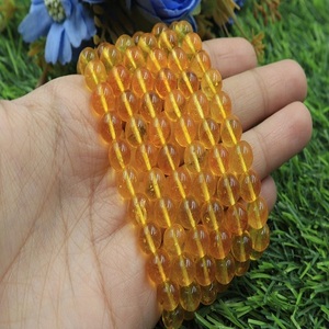 AAA+Quality Natural <b>Citrine</b> Round Shape Beaded <b>Bracelet</b> Gemstone <b>Citrine</b> Size 8MM Jewelry Making - Product Image 3