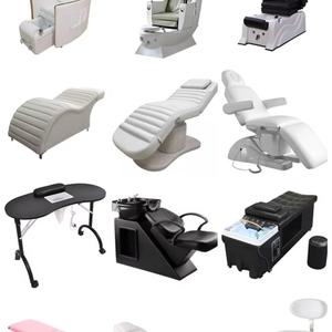 Lit de massage multifonction, fauteuil de soin du visage, pliable, réglable, lit de spa, salon de beauté, lit de tatouage, lit/chaise de beauté pour les cils avec tabouret - Product Image 6