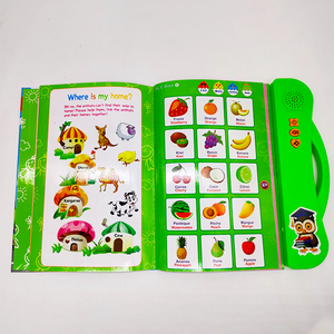 Livre sonore musical personnalisé <span class=keywords><strong>pour</strong></span> bébés et enfants, impression de livre sonore en papier, animaux, phonétique, anglais, livre électronique interactif, bouton audio - Product Image 2