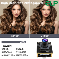 ELP 20MP 5120*3840 USB3.0 Modul Kamera Sensor AR2020 Lensa Dudukan M12/M16 UVC Plug & Play Webcam untuk Windows/Linux/Mac/Android