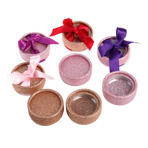 wholesale custom round circle mink eyelash box cheap red burn book black false eyelash packaging