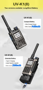 วิทยุสื่อสาร Quansheng UV-K1 8 ช่องสัญญาณ แบบสองย่านความถี่ VHF UHF หน่วยความจำ 2MB รองรับ AM FM ไร้สาย เขียนความถี่ได้ <span class=keywords><strong>พ</strong></span>ร้อมระบบ NOAA สำหรับการตั้งแคมป์ - Product Image 4