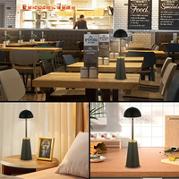 Lampe de table à LED Lampe de bureau sans fil rechargeable Lampe de table portable pour restaurant Lampe de table de luxe moderne et romantique