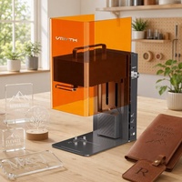 Machine de gravure laser de bureau à double source Coffee Gift 2W IR + 10W bleu pour la gravure et le marquage des métaux et des non-métaux