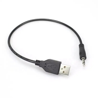 Câble adaptateur audio USB vers 3,5 mm stéréo AUX avec gaine en PVC, prix d'usine, pour voiture, MP3/ordinateur portable