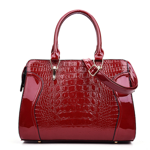 Borsa a Mano di Alta Qualità per Donna in Pelle con Motivo a Coccodrillo, Borsa a Tracolla, Sac à Main - Product Image 2