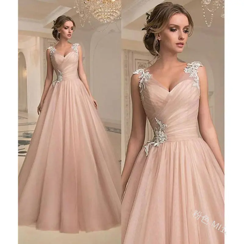 2112 Hot Sale New Ladies Dresses V-neck Fashion Elegant Mesh Party Dress Evening Dresses Long Skirts