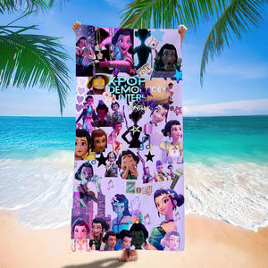 Nueva Toalla de Playa de Microfibra con Diseño de Dibujos Animados K-POP, Demon Hunters, Secado Rápido, Ecológica, Libre de Arena - Product Image 5