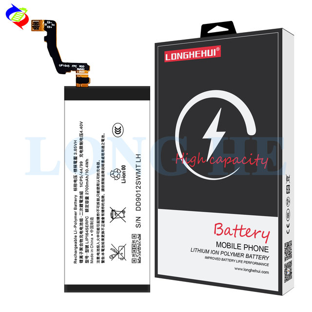 Replacement Phone Battery LIP1645ERPC for SONY Xperia XZ1 G8342 Rechargeable Li-Polymer Battery 2700mAh 3.85V