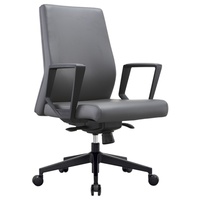 Chaise de bureau ergonomique moderne en maille avec hauteur réglable et pieds en bois massif pour salles de conférence
