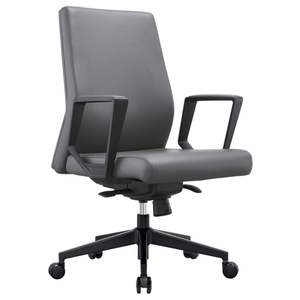 Chaise de bureau en cuir pour salle de conférence, chaise de direction ergonomique, chaise de visiteur pour salle de réunion - Product Image 2