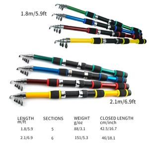 <span class=keywords><strong>Canne</strong></span> à pêche rétractable bon marché de 1.8m Sea Pole Road pour la pêche en lac et en rivière - Product Image 2