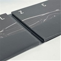 36P Brochures noires pleine page avec reliure collée parfaite, impression sur papier non couché, emballées avec une pochette