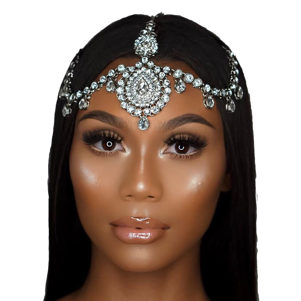 Wholesale Women Rhinestone Crystal Head Chains Hair Band Wedding Bridal Accessories Bridal Headwear Wedding Jewelry Headdress 