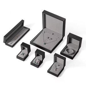 Factory Wholesale Luxury Jewelry Ring Box <b>Black</b> Jewellery Packaging <b>Boxes</b> for Small Business - Product Image 1