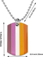 Nouveau populaire fierté arc-en-ciel collier bijoux de mode fierté lesbienne collier amour cadeaux