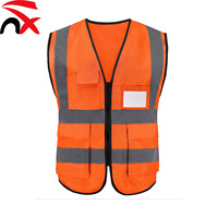 Gilets de sécurité réfléchissants personnalisés avec logo, poches et fermeture éclair, haute visibilité pour hommes et femmes, pour travaux de construction