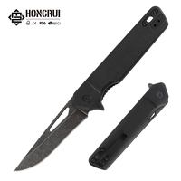 Couteau de survie pliant Hongrui 2026 en acier 3Cr13 pour l'extérieur, couteau de poche de camping et de chasse avec manche en plastique – Vente en gros