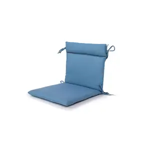 Cuscino per schienale alto resistente all'acqua cuscino per pavimento sedie da ufficio Pad Patio esterno Sun lounge Chaise cuscini con cinghie